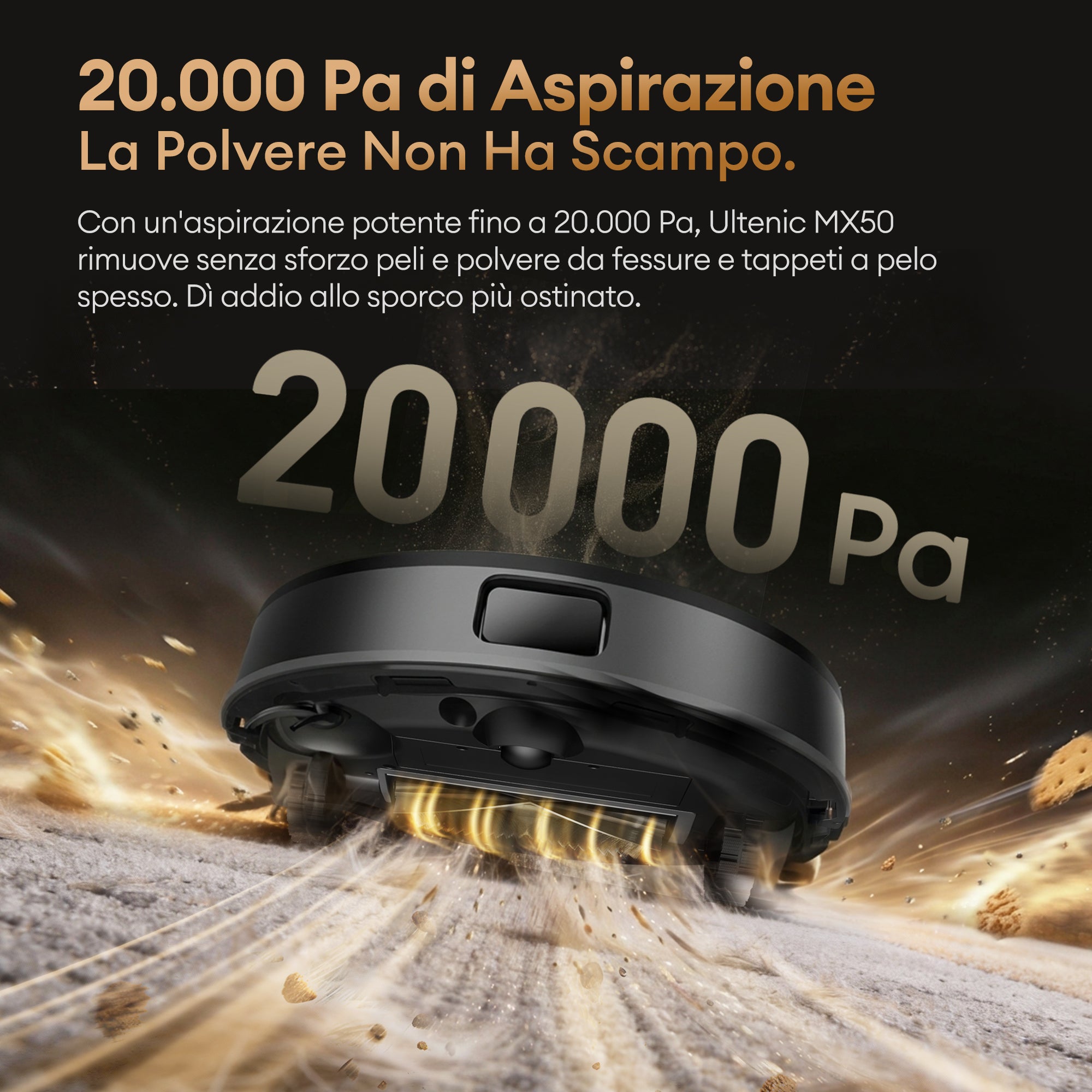 Ultenic MX50 Robot Aspirapolvere Lavapavimenti