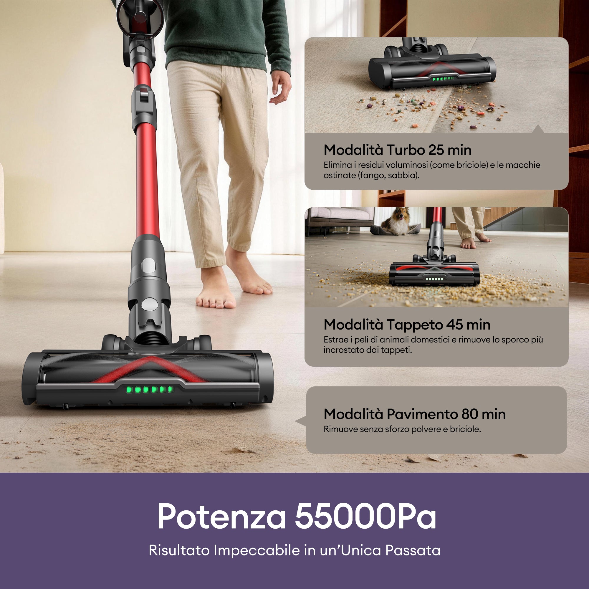 Ultenic U18 PowerPro Aspirapolvere Senza Fili