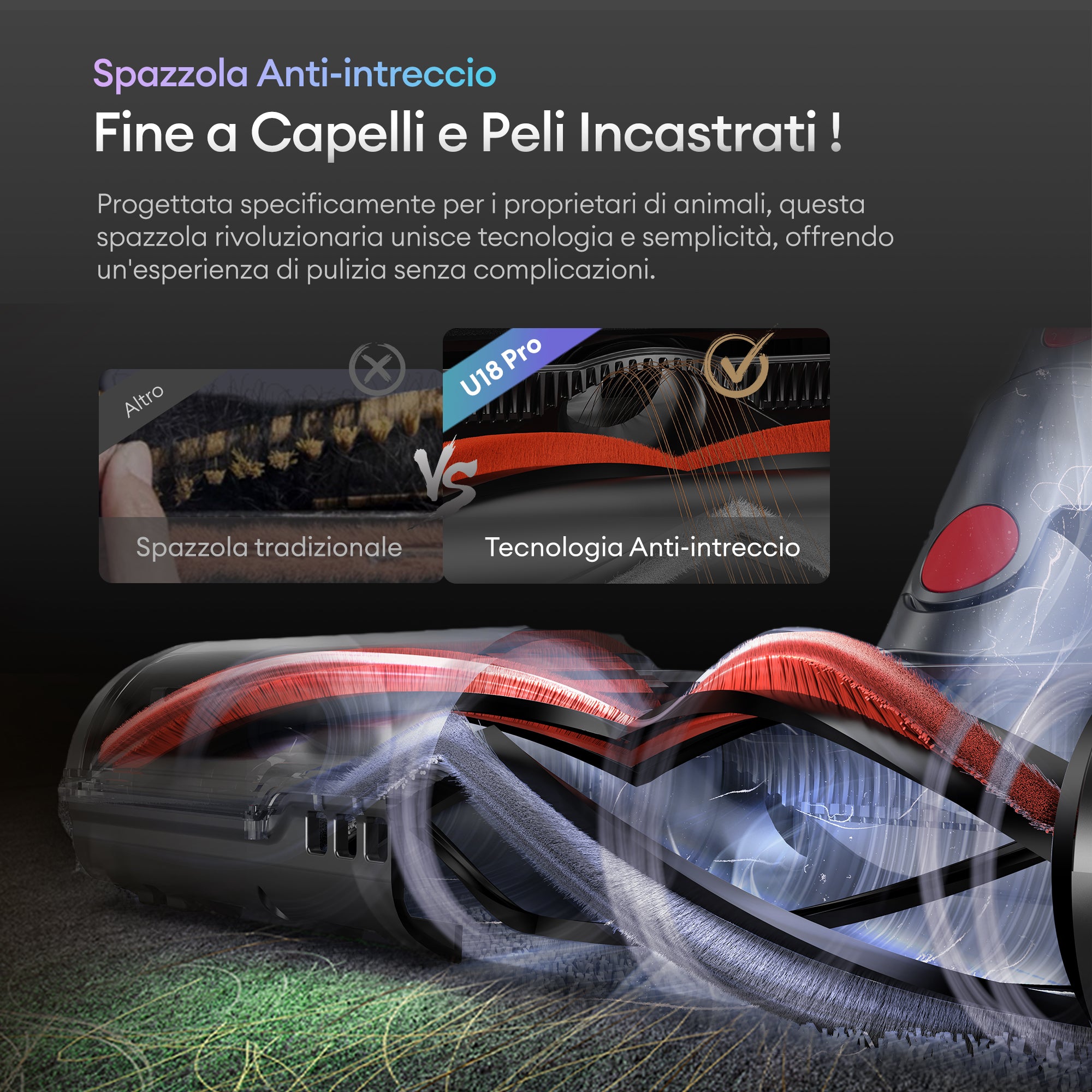 Ultenic U18 PowerPro Aspirapolvere Senza Fili