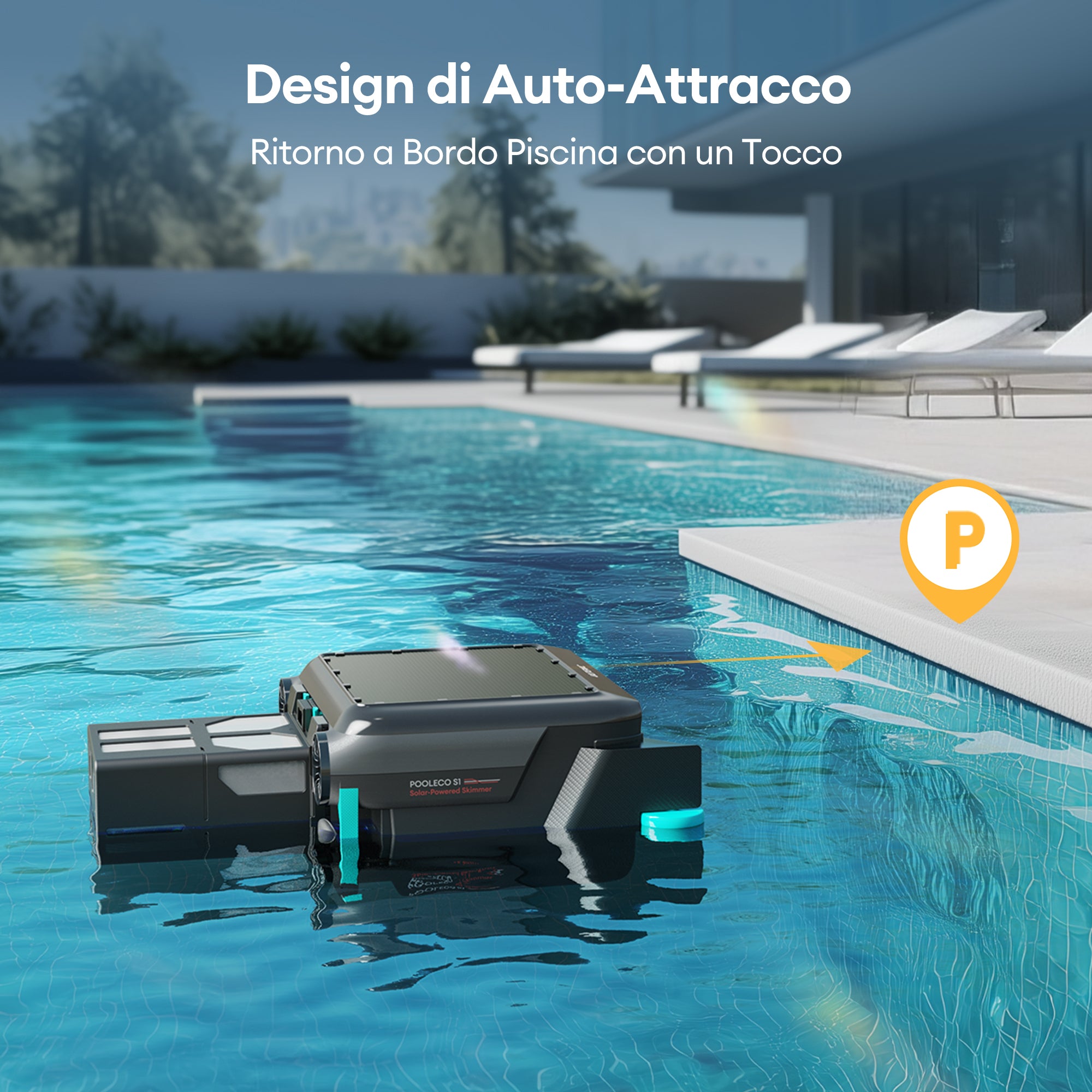 Ultenic Pooleco S1 Skimmer per piscina robotico solare