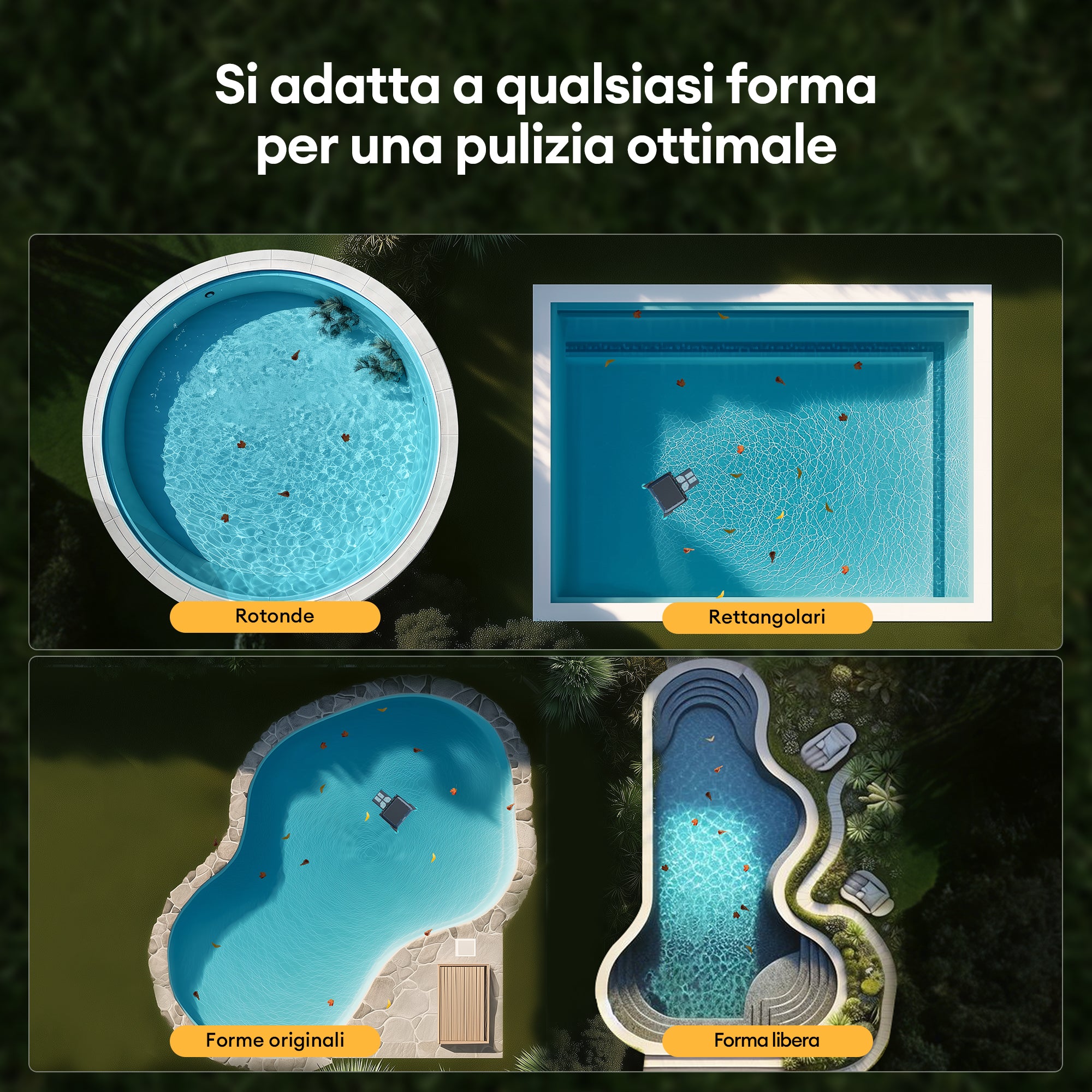 Ultenic Pooleco S1 Skimmer per piscina robotico solare