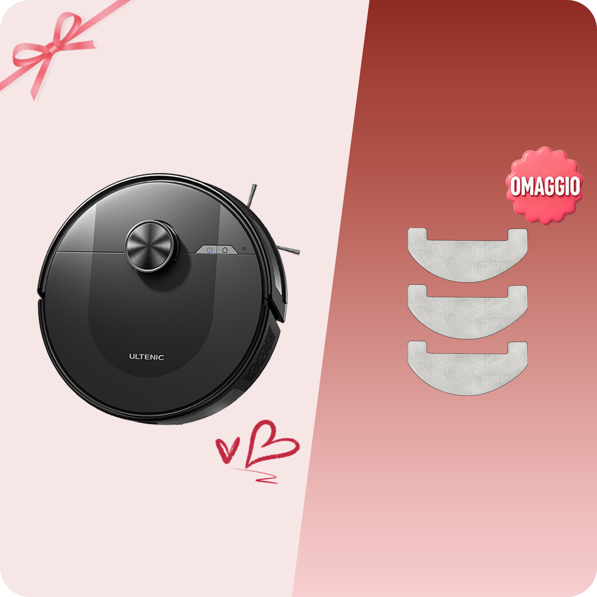 Ultenic D10 Robot Aspirapolvere Lavapavimenti