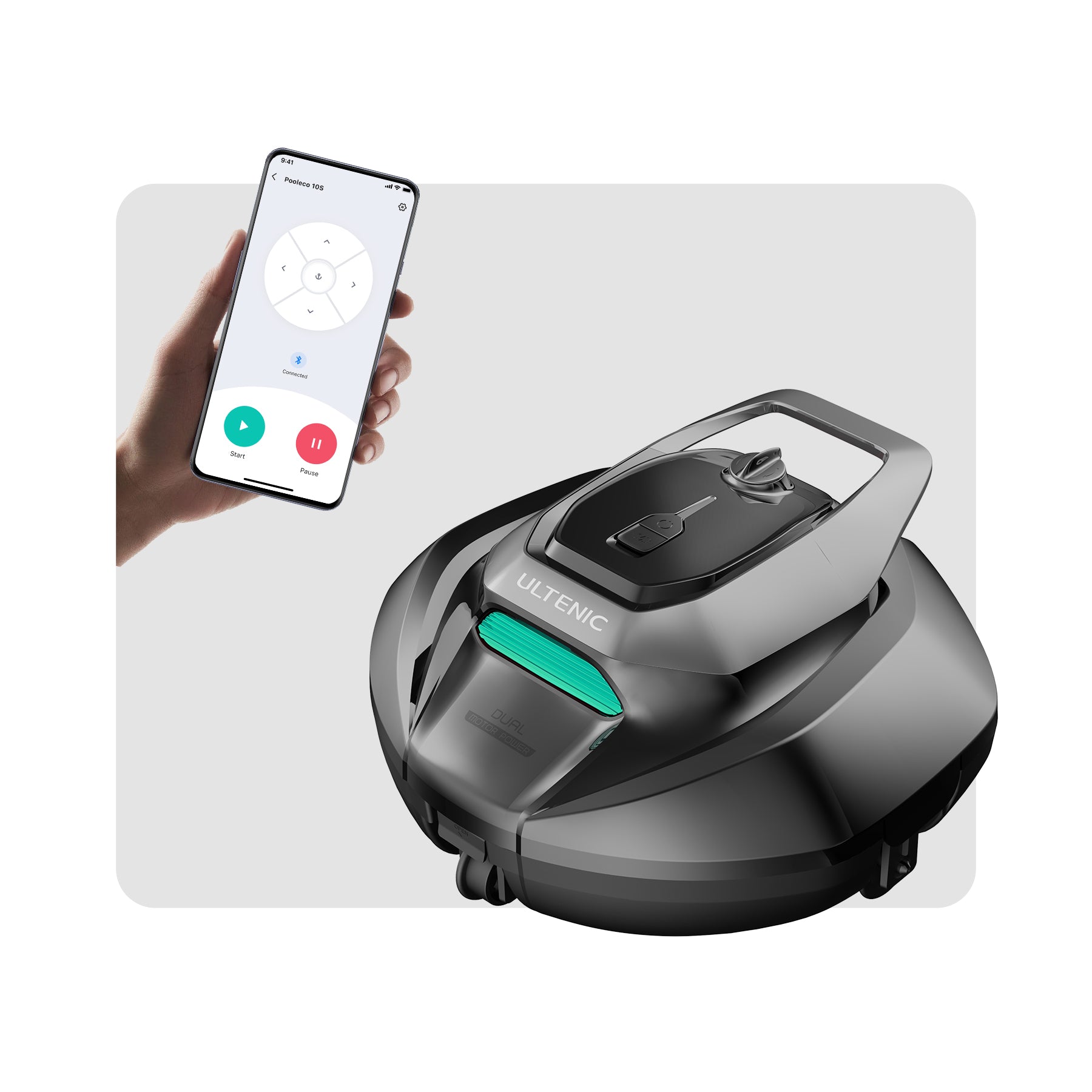 Ultenic Pooleco 10 Series Pulitore Robotico per Piscina Senza Fili