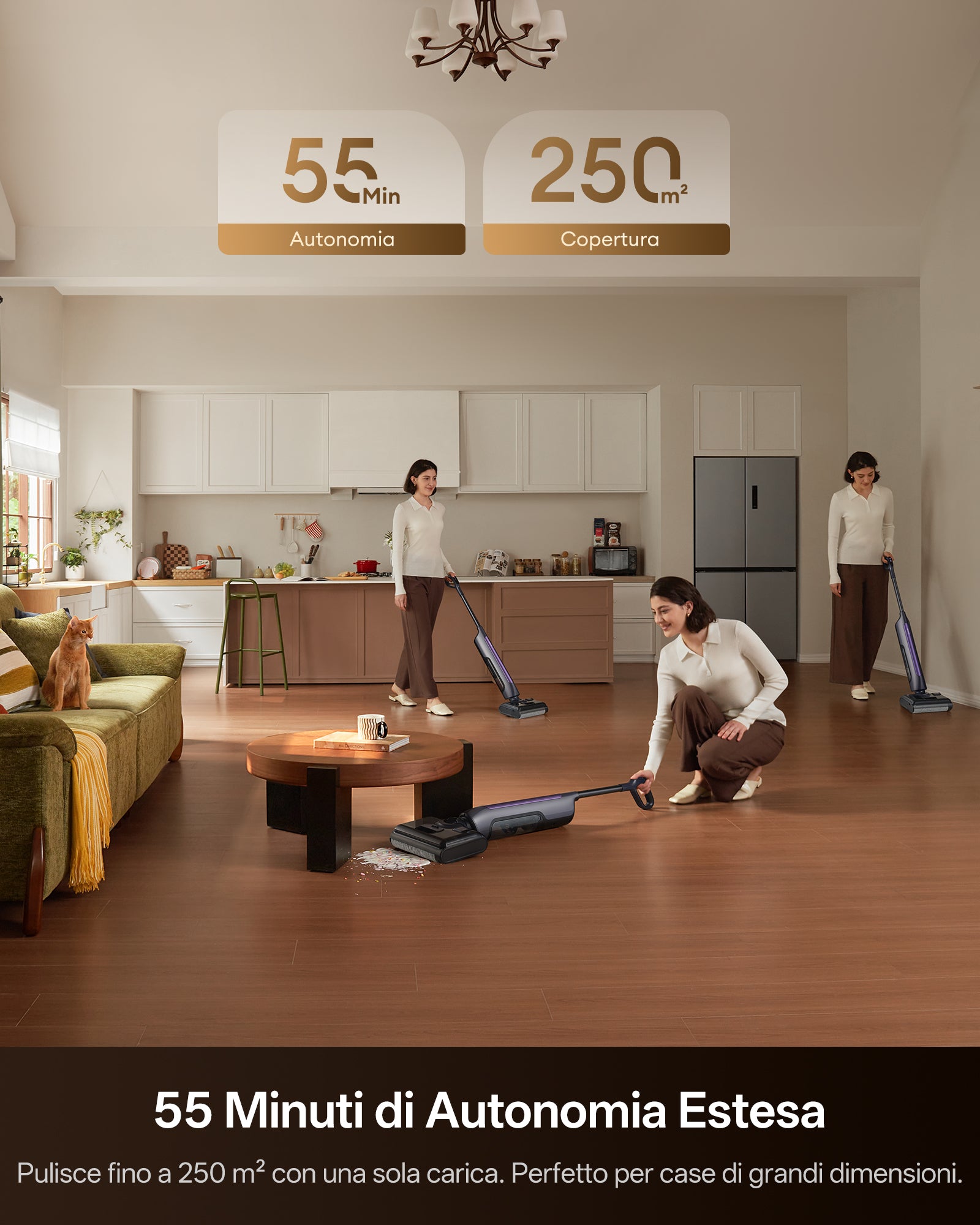Ultenic AC1 TriFlex Lavapavimenti Senza Filo