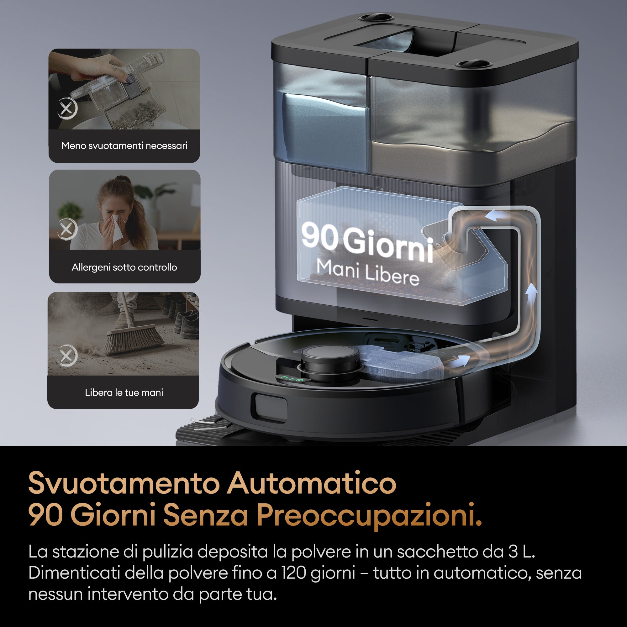 Ultenic MX50 Robot Aspirapolvere Lavapavimenti