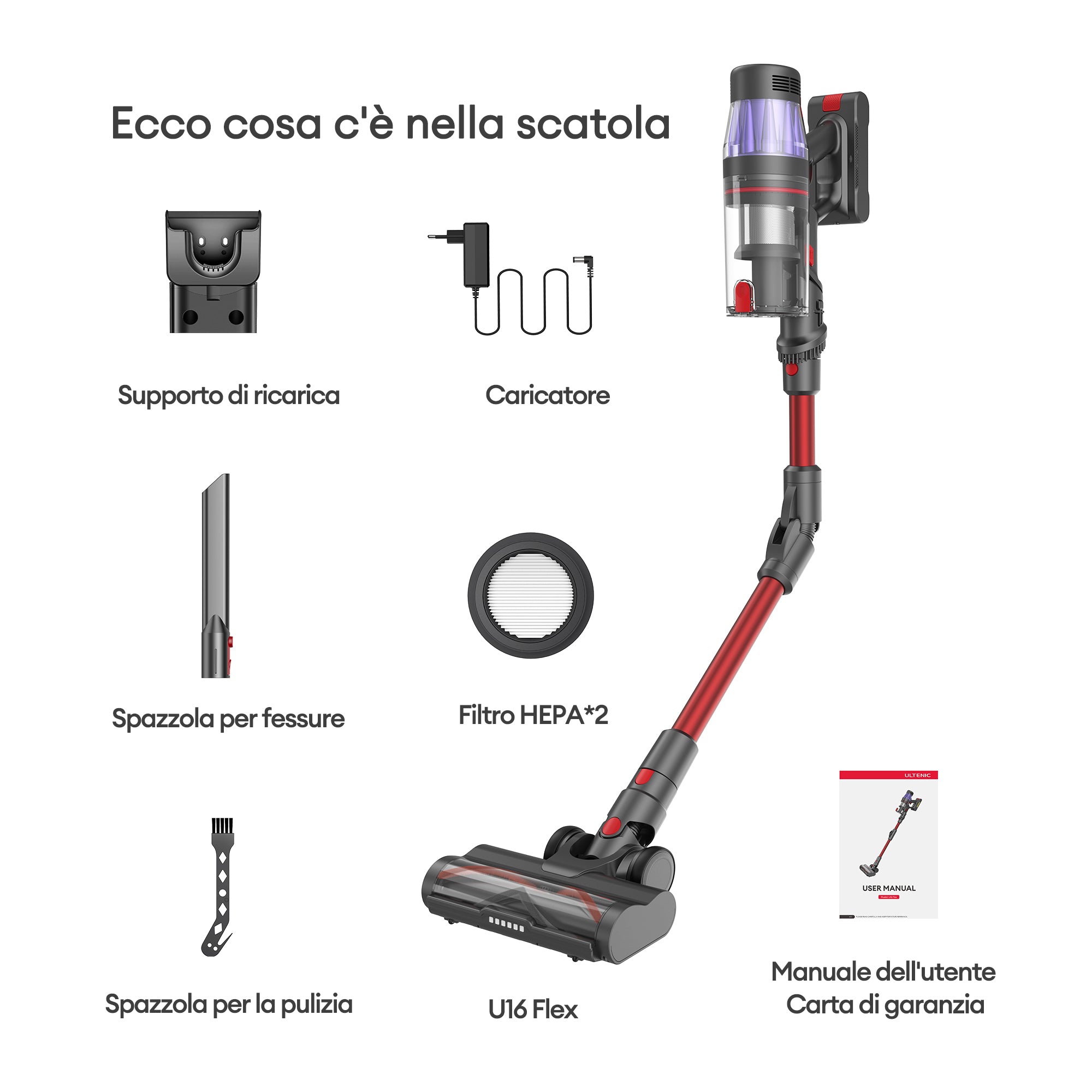 Ultenic U16 Flex Aspirapolvere Senza Fili