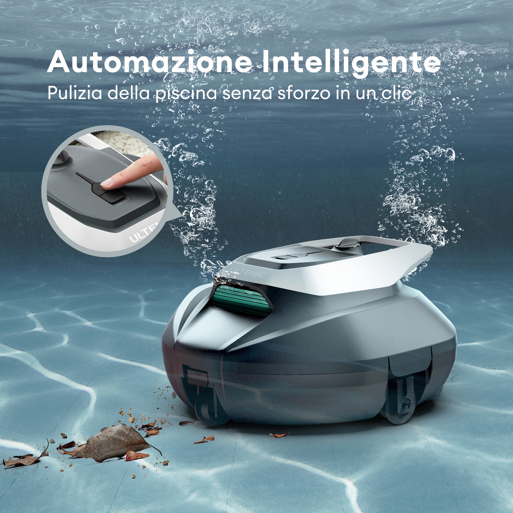 Ultenic Pooleco 10 Series Pulitore Robotico per Piscina Senza Fili