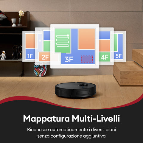 Ultenic T10 Lite Robot Aspirapolvere Lavapavimenti