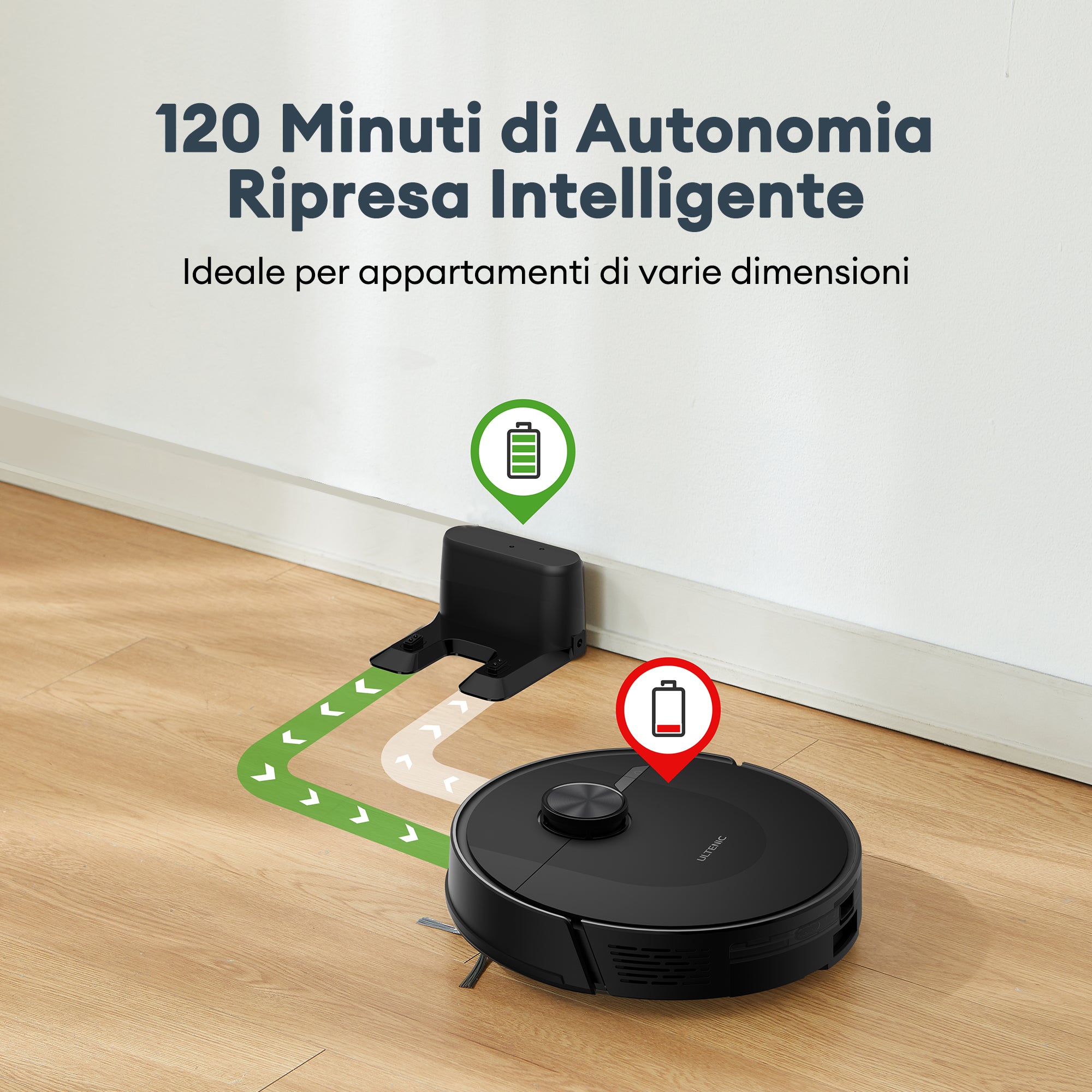 Ultenic D10 Robot Aspirapolvere Lavapavimenti
