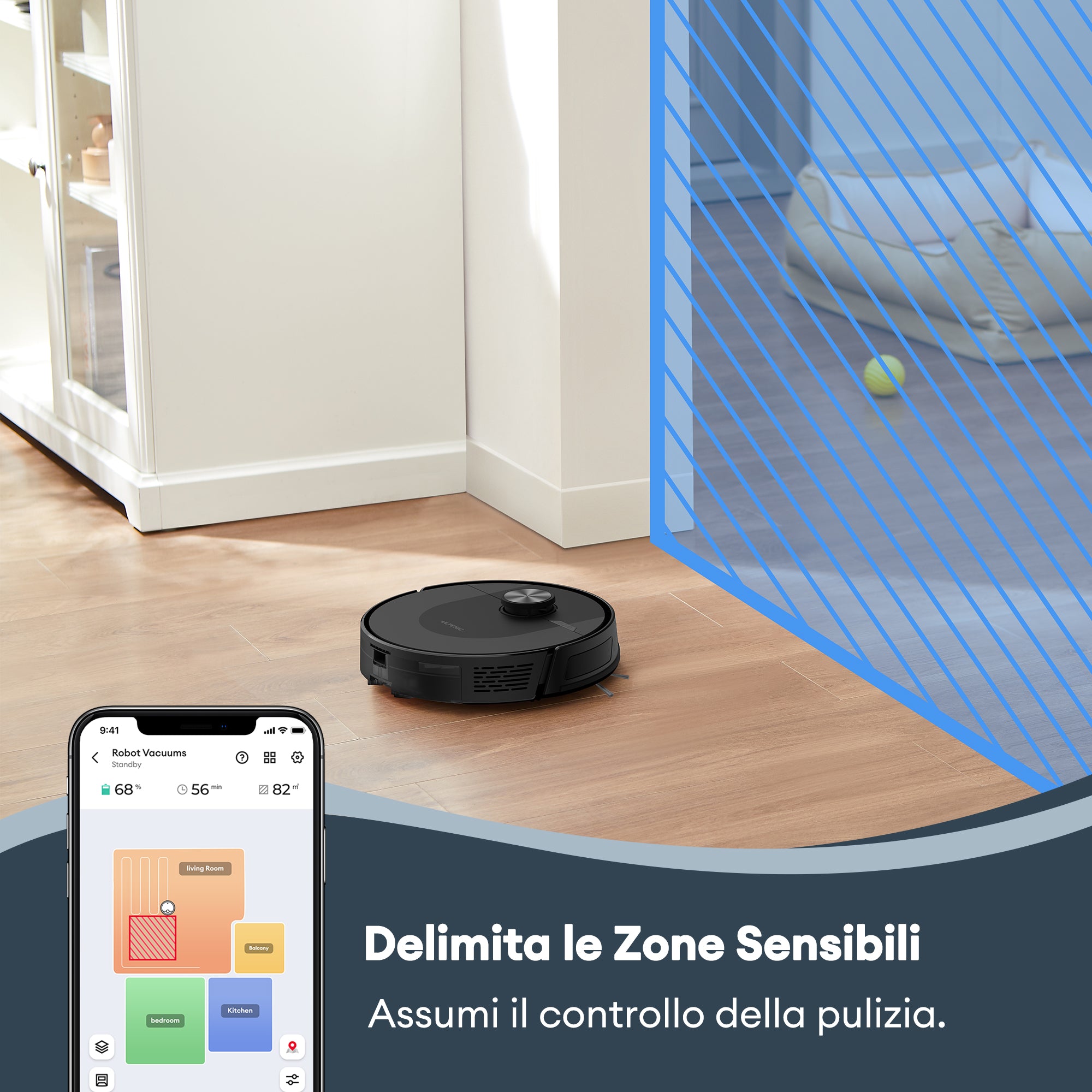 Ultenic D10 Robot Aspirapolvere Lavapavimenti