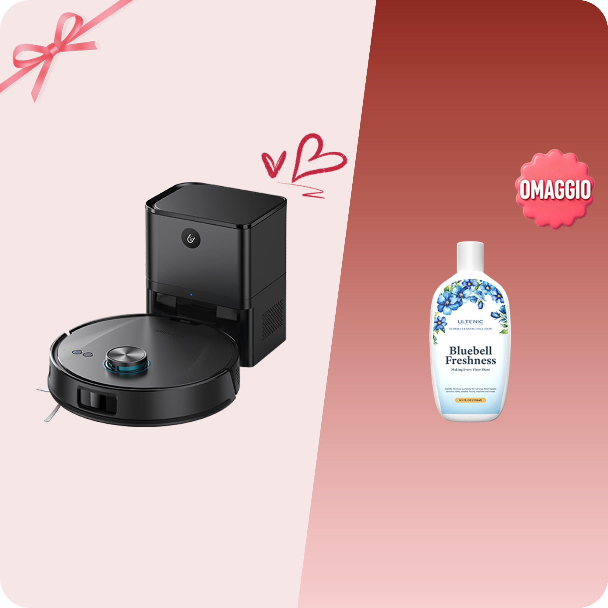 Ultenic T20 Pro Robot Aspirapolvere Lavapavimenti